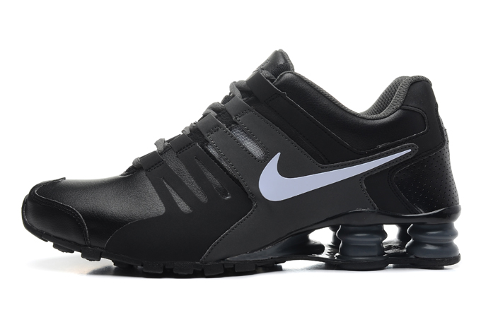 Nike Shox actuelles noir gris chaussures blanches 2014 nouveau (1)